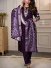 Si 356 Roman Silk Embroidery Work Kurti With Bottom Dupatta